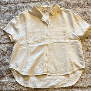 Madewell Woman’s Off-White Button-Down Shirt